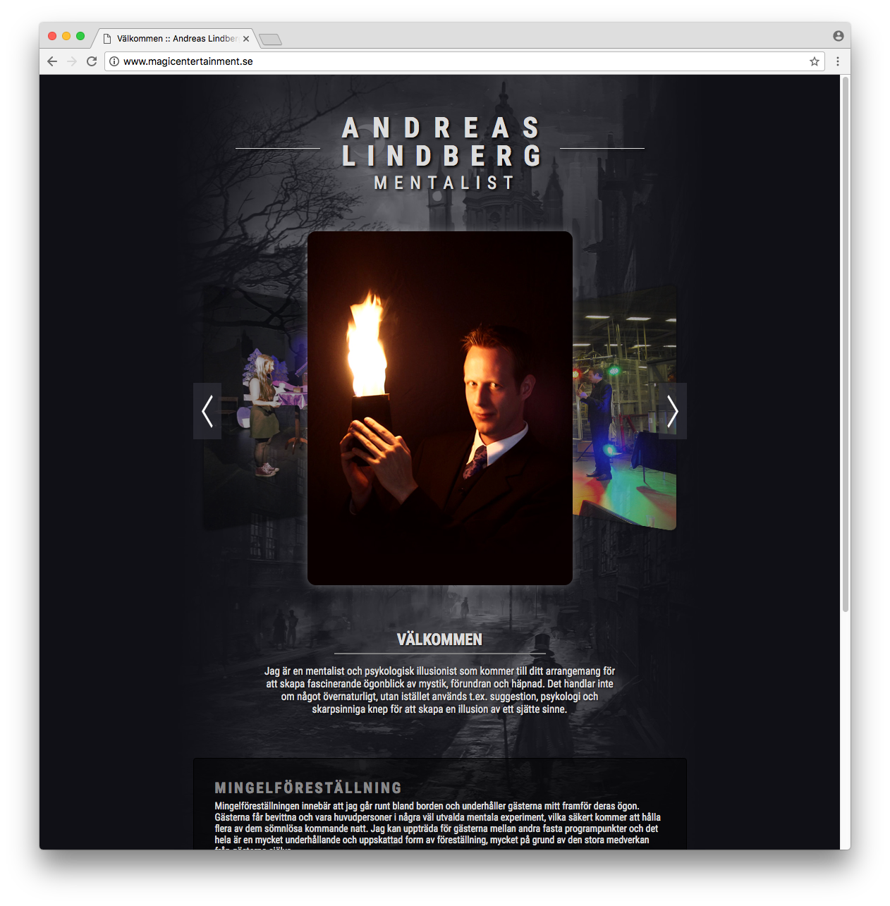 Andreas Lindbergs hemsida